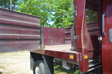 5' Swinging Side Door on GMC 5500 Duramax Dump Truck