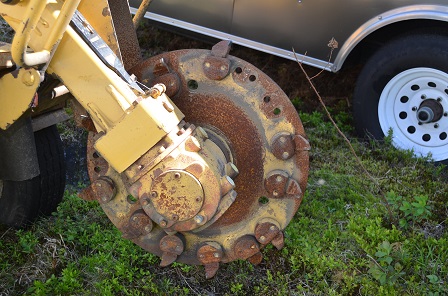Cutting Wheel on Vermeer SC502 Stump Grinder