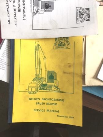 Service Manual for Brontosaurus Brush Mower