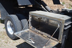 Stainless Steel Side Box on GMC 5500 Duramax Truck